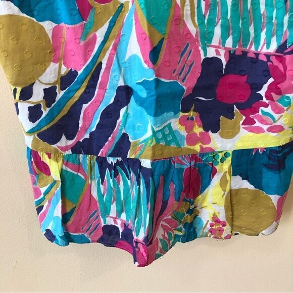 J Crew Floral Peplum Tank - Picture 2 of 5